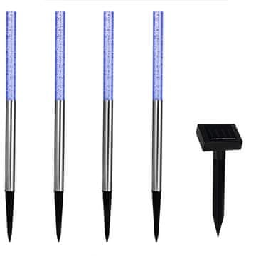 Northix Solarne vrtne luči, paket 4 kosov, večbarvne, 48 cm