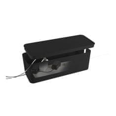 LogiLink Kabelska omarica - pokrov za kabel L črna