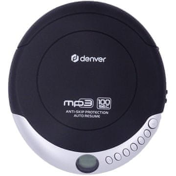 Denver Discman. Pomnilnik za nadaljevanje in preprečevanje motenj.
