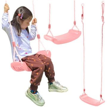 Northix Plastični gugalnik - roza 25445