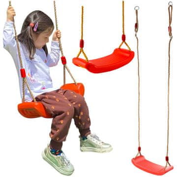 Kruzzel Plastična gugalnica - rdeča 23555