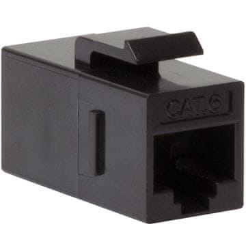 LogiLink Keystone konektor Cat6 UTP 2xRJ45 črn