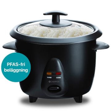 Champion Kuhalnik riža Mini Ceramic 0,6L 300W RK400 Črna