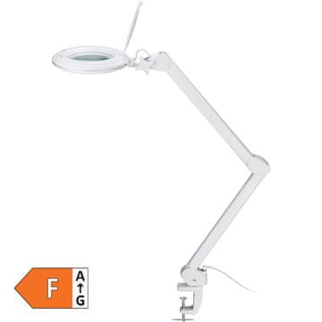 Goobay povečevalna 1,75x 10W 800lm LED bela delovna namizna zatemnilna svetilka