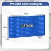 Northix Stena za orodje Perforirana stena za orodje s 3 deskami za pritrditev & 28-delni viseči dodatki, modri