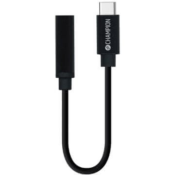 Champion Adapter USB-C na 3,5 mm DAC črn
