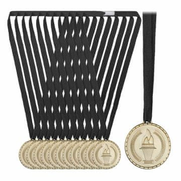 Northix Zlata medalja za otroke - komplet 12
