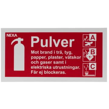 NEXA BSP-1020 Znak za gasilni aparat na prah