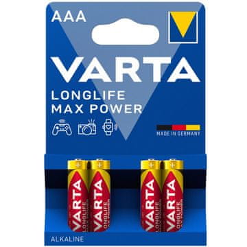 Varta Baterija Longlife Max Power AAA / LR03, 4 paketi