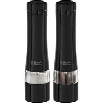 Russell Hobbs Keramični mlin za sol in poper iz črnega jekla