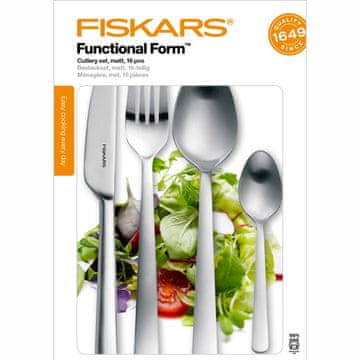 Fiskars Set jedilnega pribora 16 kosov v darilni škatli mat