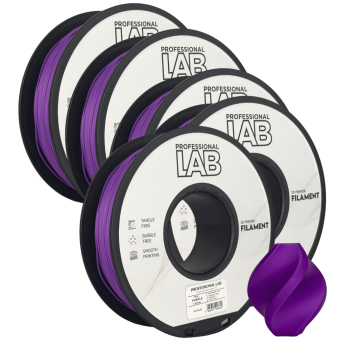 Professional Lab 5x PLA+ Vijolična Filament 1.75mm - Professional Lab za 3D Tisk (1kg Kolut)