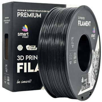 Smart Print ASA črna filament za 3D tiskalnik 1,75 mm - Smart Print, 1 kg kolut, UV obstojen, mat videz