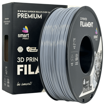 Smart Print 5x ASA siva filament za 3D tiskalnik 1,75 mm - Smart Print, 1 kg kolut, UV obstojen, mat videz