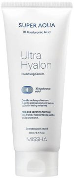 MISSHA Super Aqua Ultra Hyalon vlažilna krema za čiščenje 200 ml
