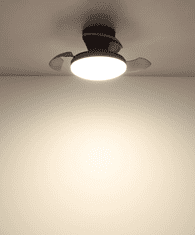 Globo stropni ventilator z LED svetilko 15W CCT fi380mm