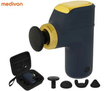 Medivon Gun Tytan Pro Mini masažna pištola, USB-C, modra