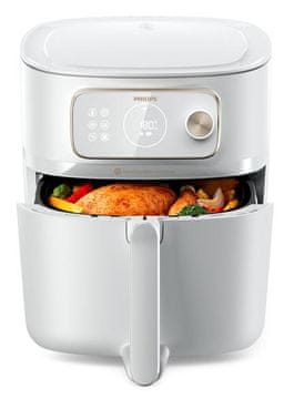 shumee Cvrtnik na vroč zrak PHILIPS Ovi Smart 2.0 XXL HD9876/20 Bel