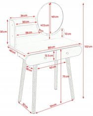 Aga Toaletna miza MRDT08-WB