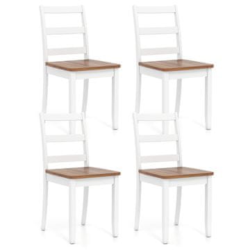 Northix Dining Chairs Set of 4, Ladder Back, 400 lb Capacity