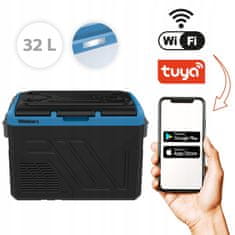 shumee Kompresorski hladilnik, avtomobilski zamrzovalnik, 12V/230V, 32L, pametni