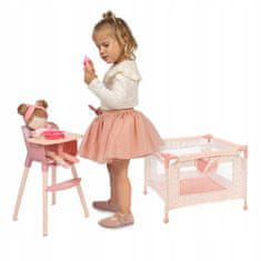 DeCuevas DeCuevas Toys 40074 2-v-1 otroški stolček in postelja za punčke