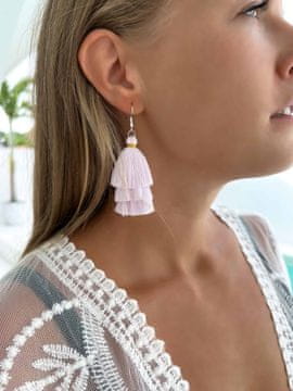 shumee Uhani z resicami iz boho stila, Sisi Lilac