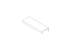 shumee UA06 aluminijast ročaj aluminijast ročaj za pohištvo, loft lahek, vzdržljiv UA06 120 cm 1180/1200