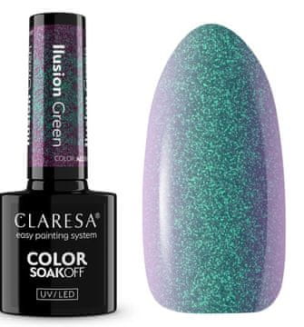 Claresa Claresa Hybrid lak za nohte Ilusion Green 5G