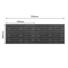 Kistenberg Delavniška plošča za orodje 1152 x 390 mm stenska