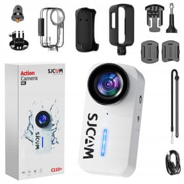 SJCAM Sjcam C110+ bela 4K30FPS 20MP vodoodporna Wi-Fi žiroskopska akcijska kamera