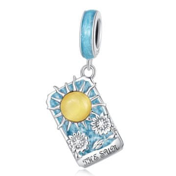 shumee Obesek iz srebra 925 s kartnimi tarot kartami Sun