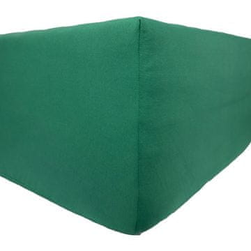 shumee Jersey Deluxe nastavljiva rjuha - steklenico zelena 60x120 z nastavljivim trakom