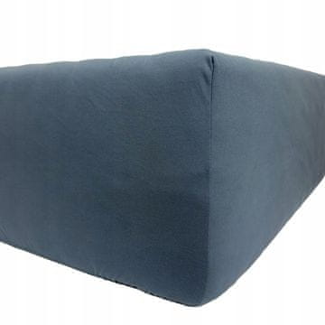 shumee Jersey Deluxe nastavljiva rjuha - temno jesenova 80x160 z nastavljivim trakom, polirani izdelek