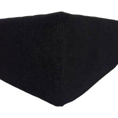 shumee Terry Delux nastavljiva rjuha - črna 90x200 z elastiko črne barve, poljski izdelek
