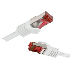 shumee RJ45 LAN povezovalni kabel LogiLink Cat.6 S/FTP 0,5 m bel Ethernet omrežni kabel