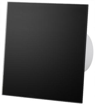 airRoxy dRim 100 S Standardni ventilator Črna mat steklena ventilatorja Plus komplet plošč