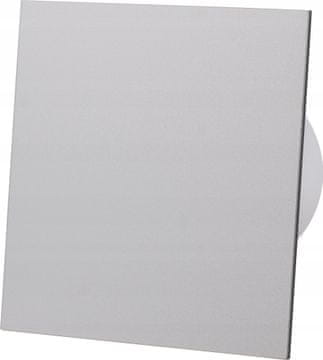 airRoxy dRim 125 MS ventilator s senzorjem gibanja, sivim pleksi steklom, sijajnim ventilatorjem in kompletom panelov