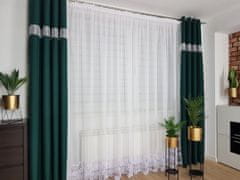 ASG Dolga voile zavesa, okrašena s 30 cm gipur čipko, 500 cm