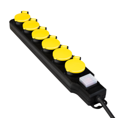 shumee Zunanji razdelilnik s 6 vtičnicami IP44, 3600 W, Logilink