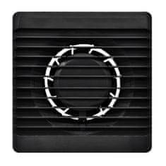 airRoxy Ventilator za kopalnico Planet 80 S, črne barve, zelo tih
