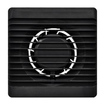 airRoxy Ventilator za kopalnico Planet 80 S, črne barve, zelo tih