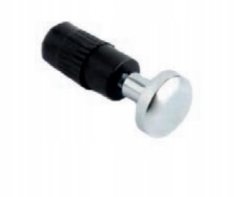 shumee Srebrna kapa ograje, kromirana kapa ograje, za 16 mm cev, končna kapa ograje