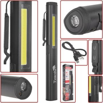 shumee LED COB 5 magnetna inšpekcijska svetilka za delavnico