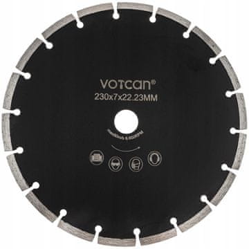 VORFAL 230 mm diamantno rezilo za rezanje trdega armiranega betona PRO kocke