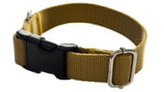 Ovratnica za psa 2 cm z nastavljivo zaponko, zlato zapenjanje Ovratnica za psa 2 cm z nastavljivo zaponko, zlato zapenjanje XS: 20-28 cm