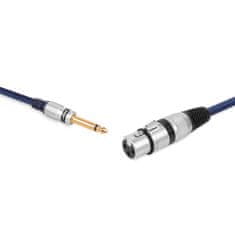 shumee Jack kabel 6,3 mm mono vtič - XLR 3-PIN vtičnica vitalco Jack kabel 6,3 mm mono vtič - XLR 3-PIN vtičnica vitalco 7,5 m (MK17-2)