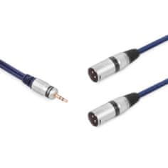 shumee Jack kabel 3,5 mm stereo vtič - 2x XLR vtič 3-PIN vitalco Jack kabel 3,5 mm stereo vtič - 2x XLR vtič 3-PIN vitalco 5,0 m (MK32/A-1)