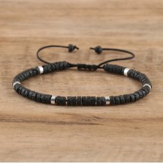 shumee Zapestnica iz naravnih kamnov, vulkanskega kamna, 2x4 mm, nastavljiva