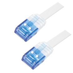 shumee SlimLine Cat.5e UTP 2 m LogiLink patchcord bel ploščat RJ45 patch kabel